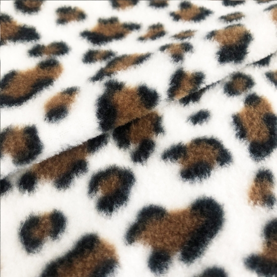 leopard-print,pure polyester,digital printed,two side brushed,one side anti-pilling,jackets,micro fleece jacket,
